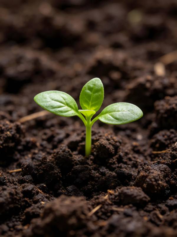 嫩芽破土而出图片