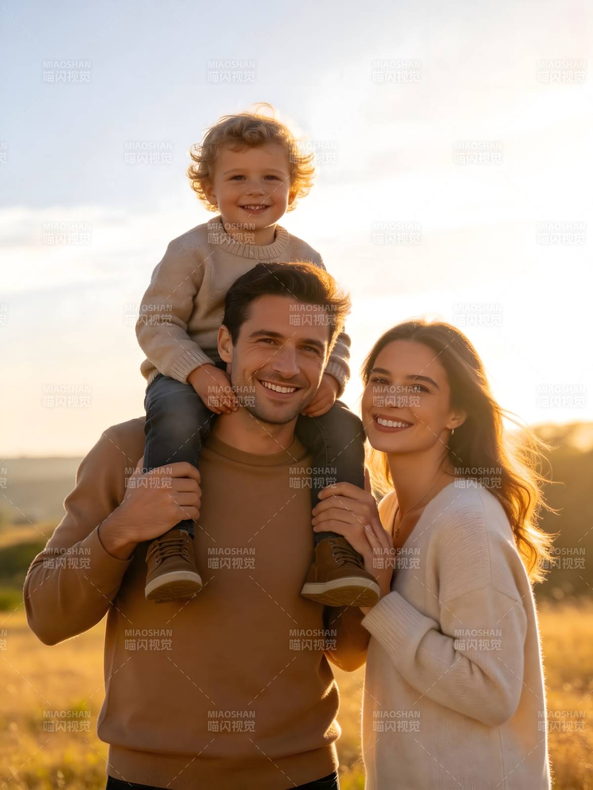 幸福一家三口图片