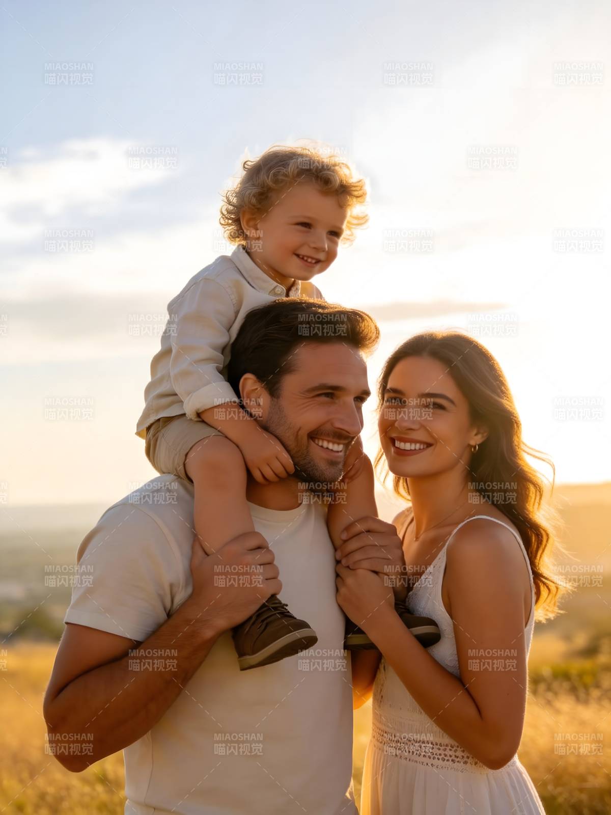 幸福一家三口图片