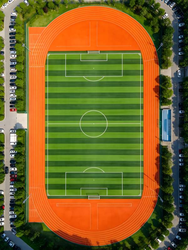 空中俯瞰体育场图片