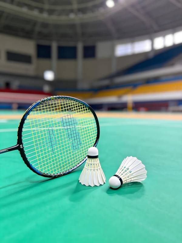 羽球拍与羽毛球图片