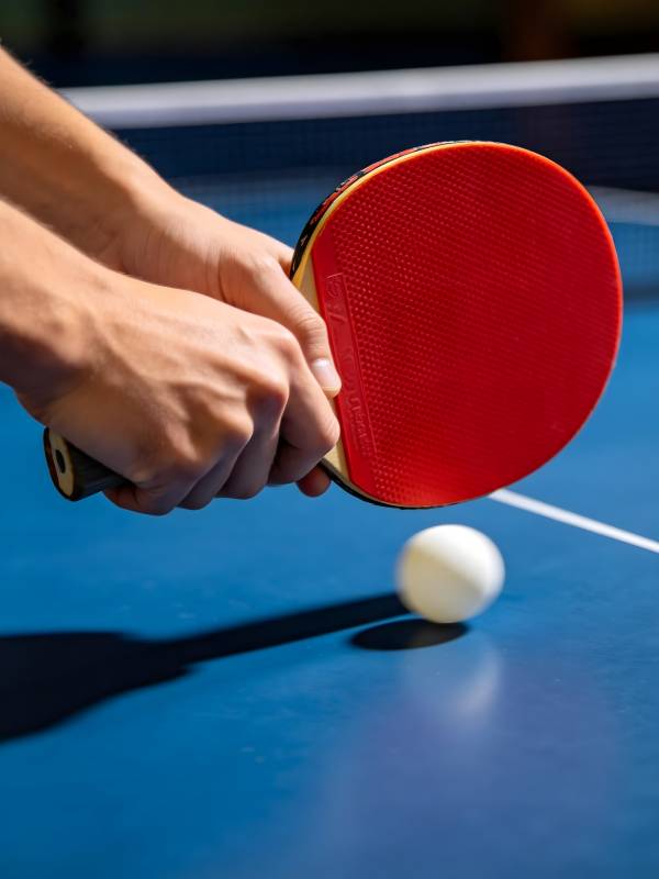 乒乓球对决瞬间图片