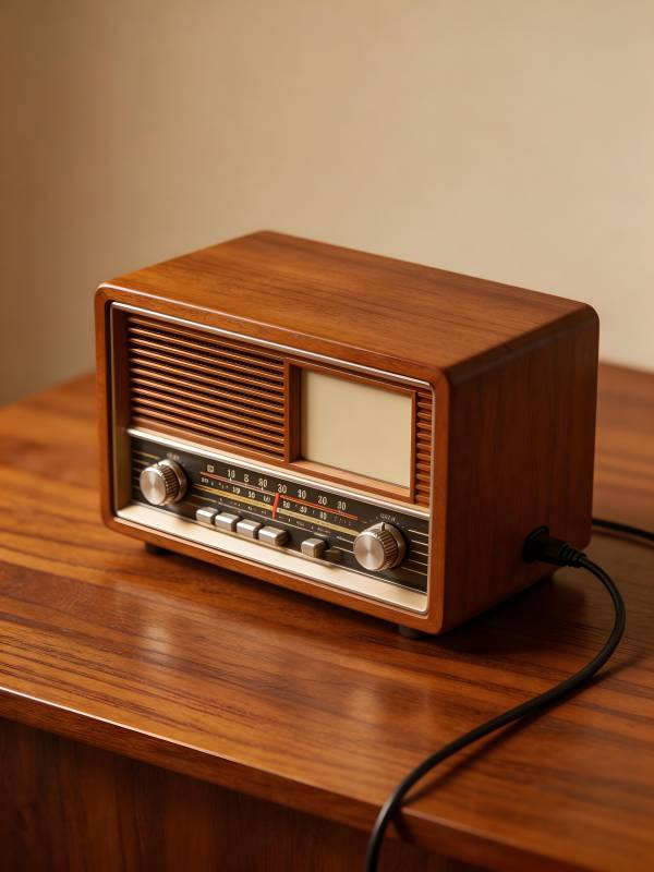 复古木制收音机图片