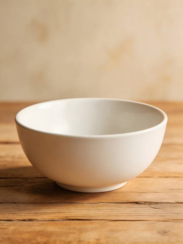 简约白瓷碗图片