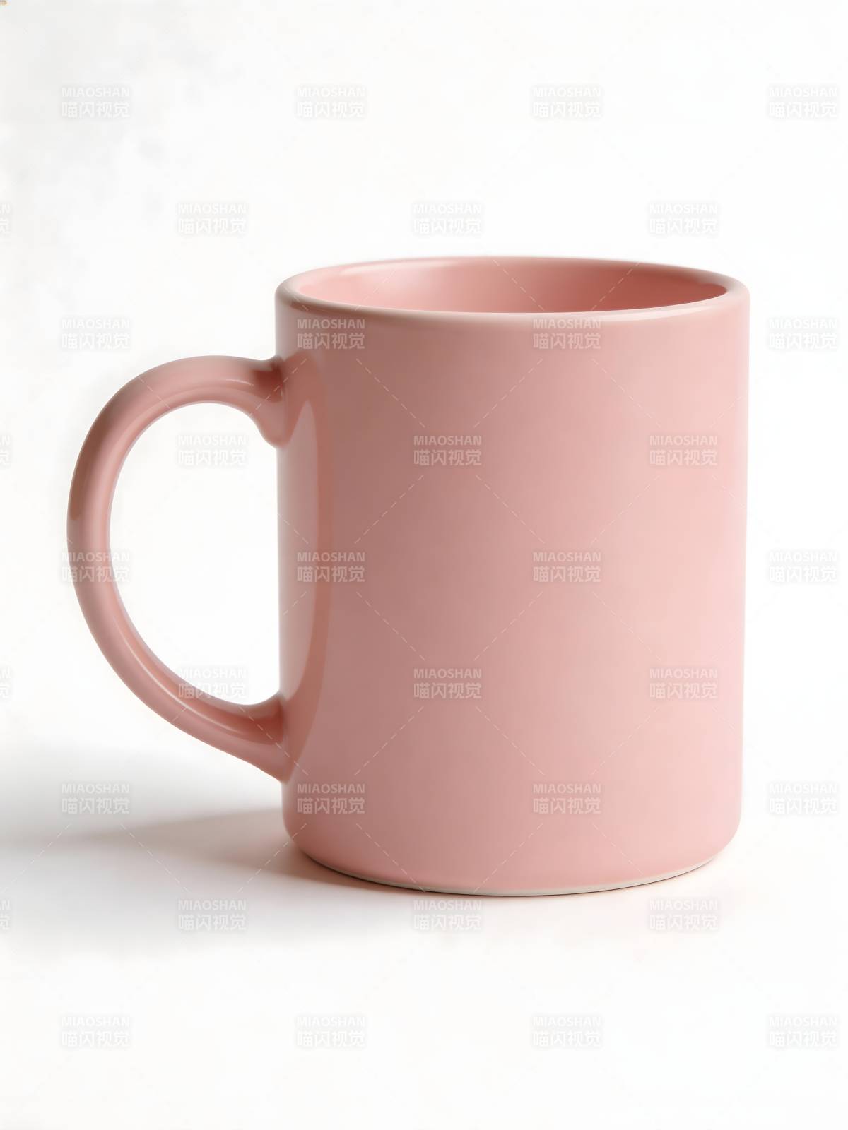 粉色陶瓷杯图片