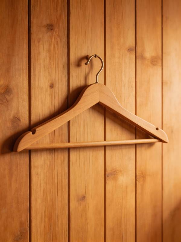 木质衣架挂墙图片