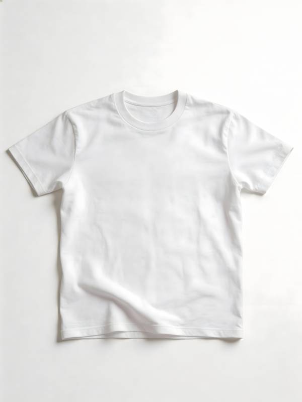 纯白T恤简约风图片