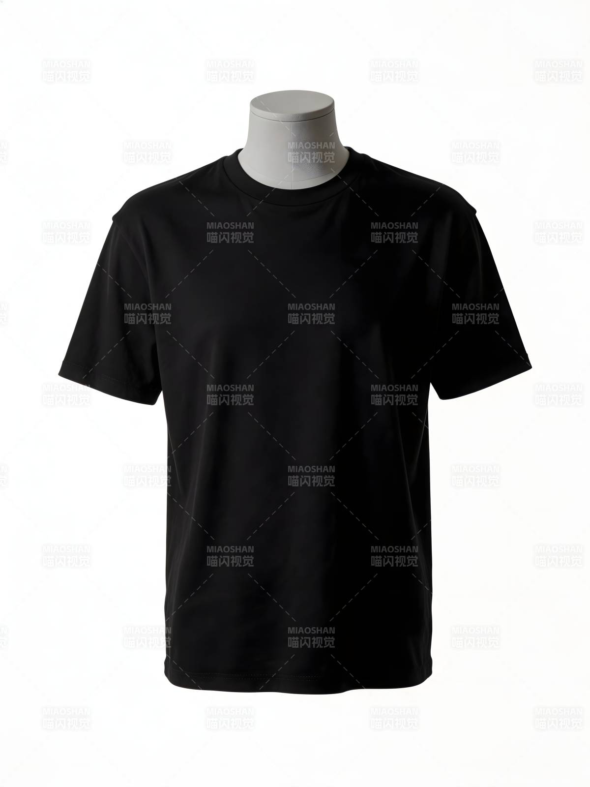 黑色简约T恤图片