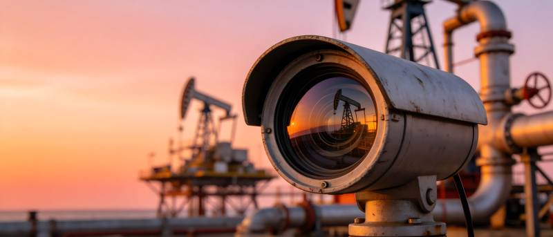 油田监控镜头图片