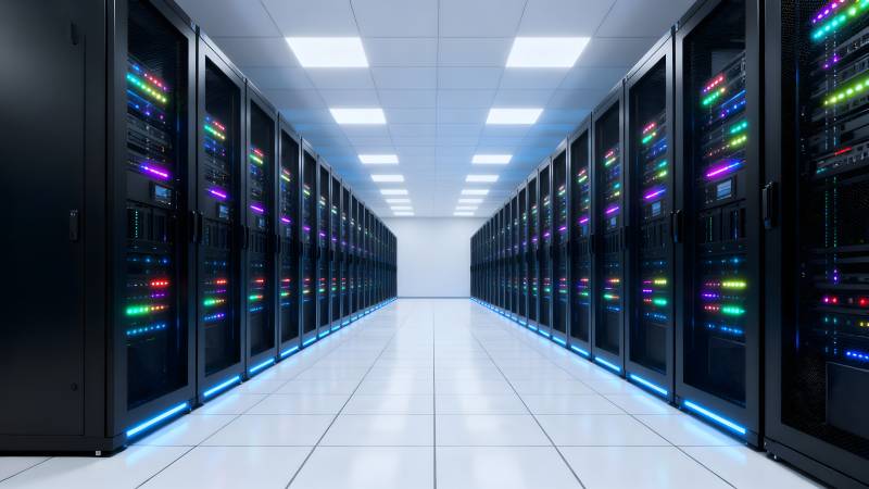 数据中心走廊图片