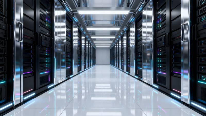 数据中心机房走廊图片