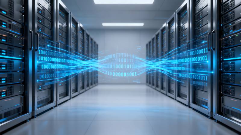 数据流穿梭机房图片