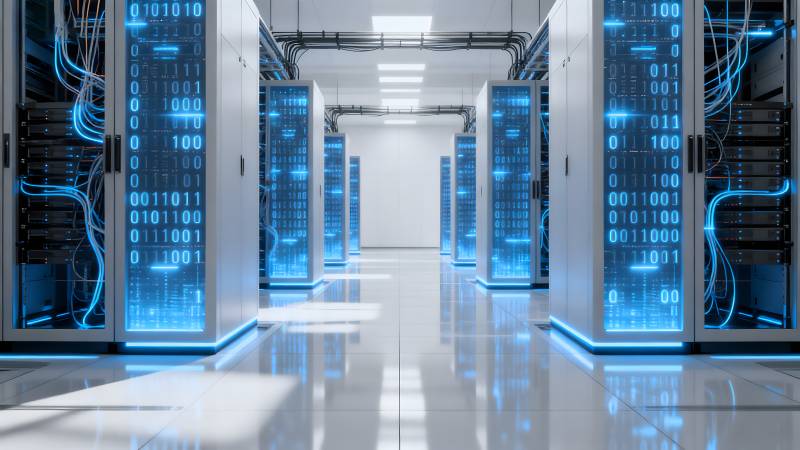 数据中心走廊图片