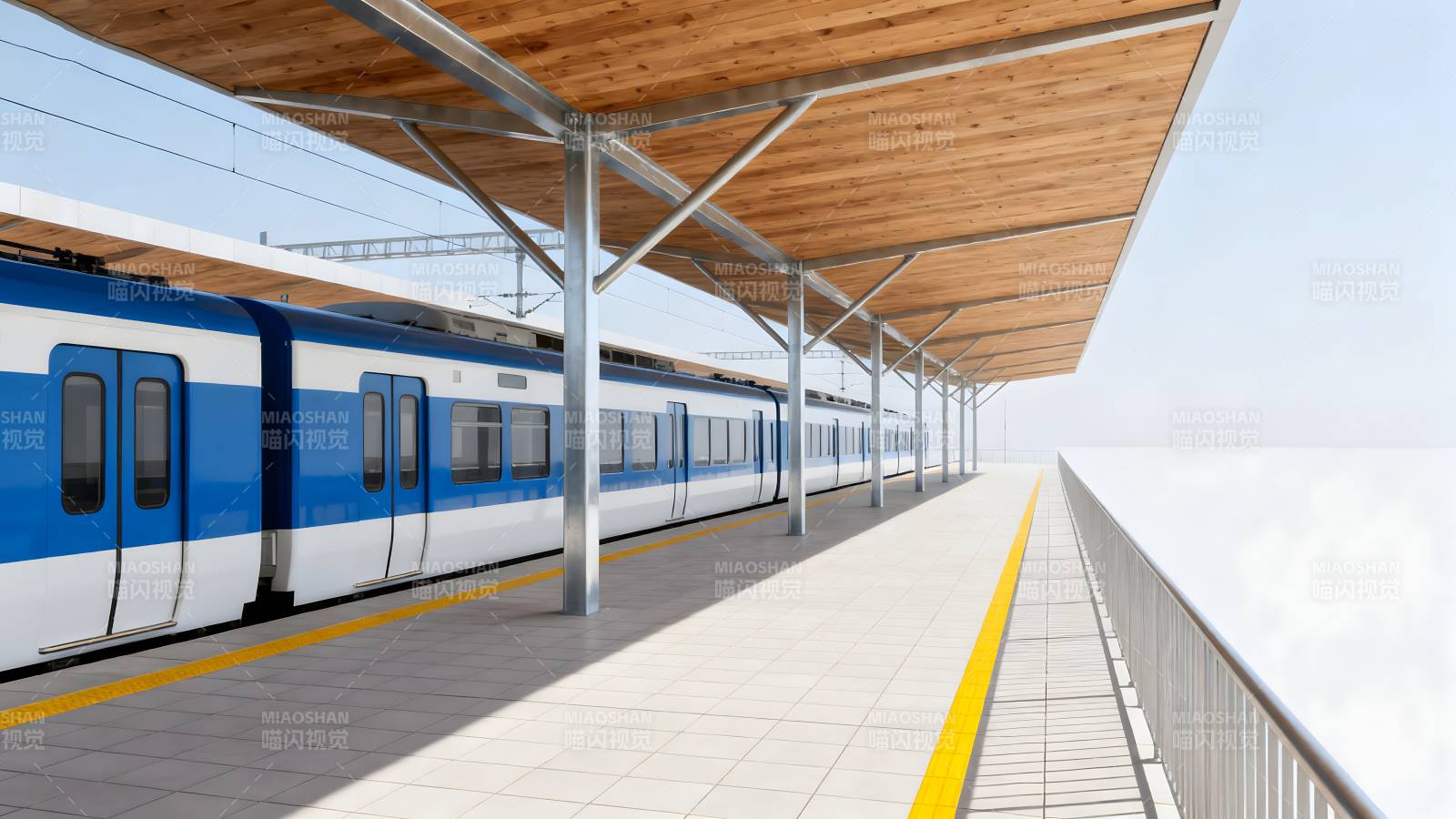 现代地铁站台图片