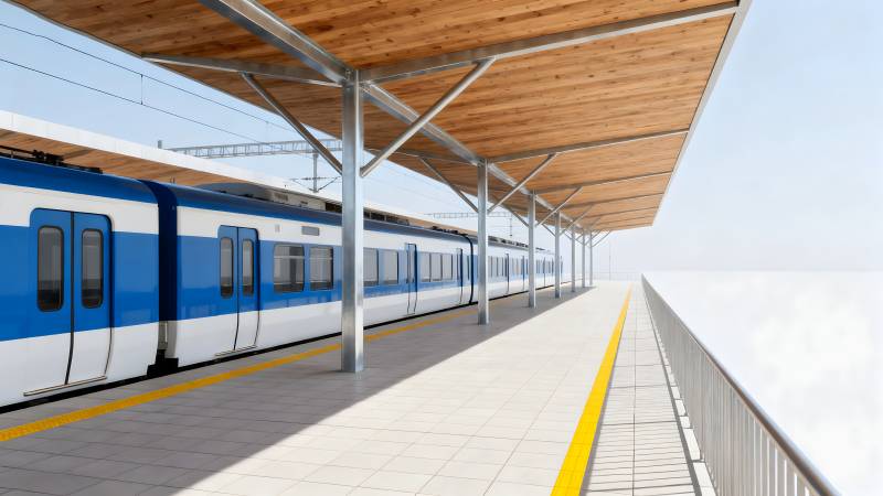 现代地铁站台图片