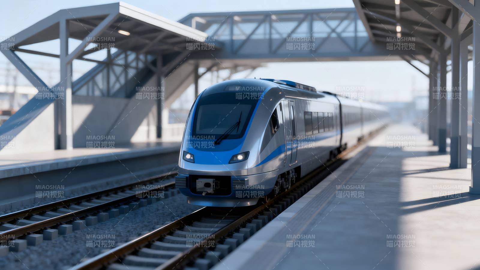 现代高铁进站图片