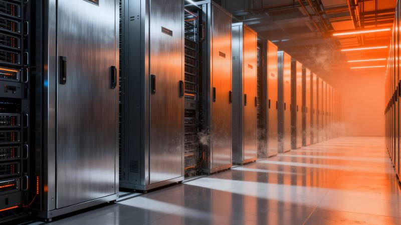 数据中心机房走廊图片