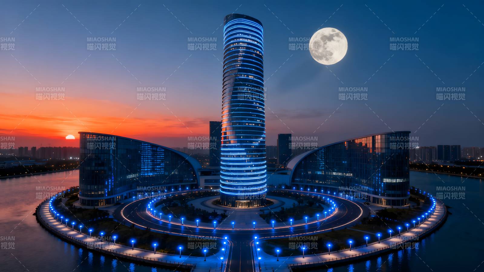 月照未来之塔图片