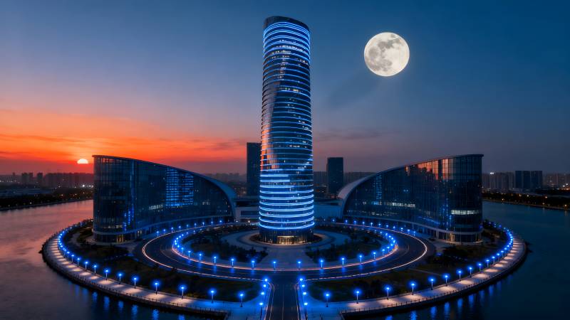 月照未来之塔图片