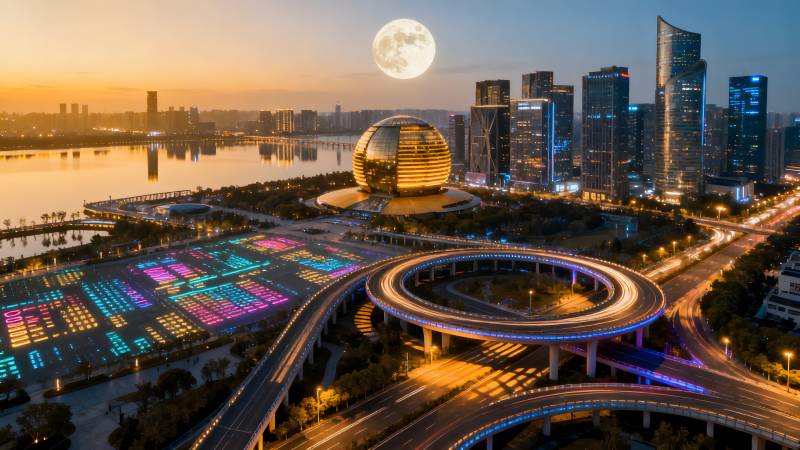 月照未来之城图片