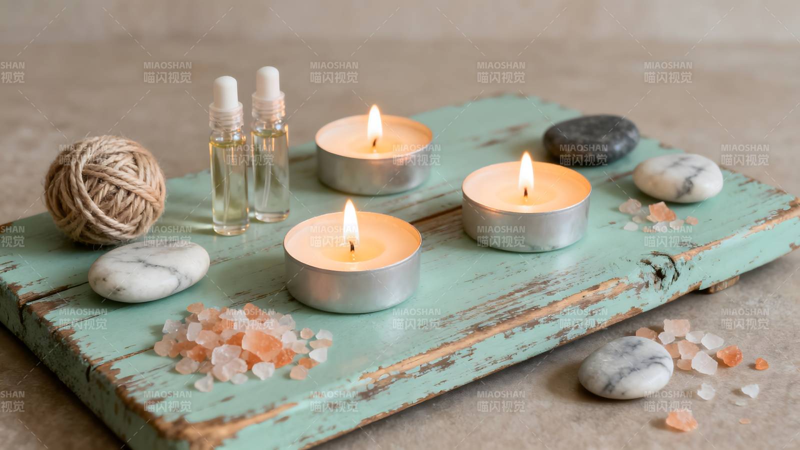 香薰蜡烛静谧时光图片