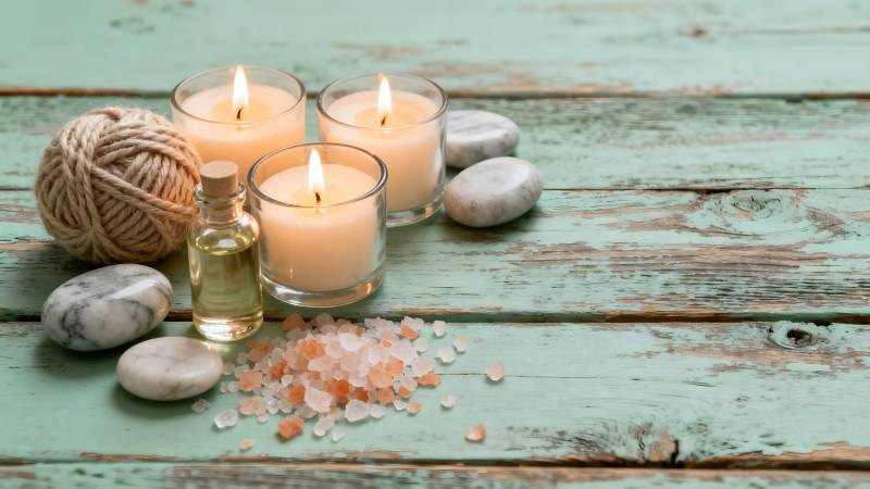 香薰蜡烛静谧时光图片