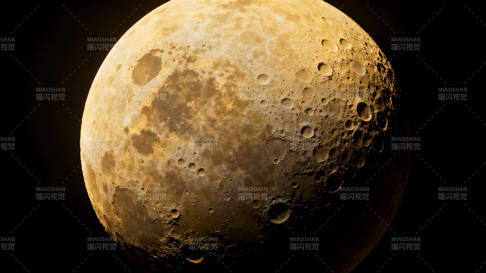 月球表面特写图片