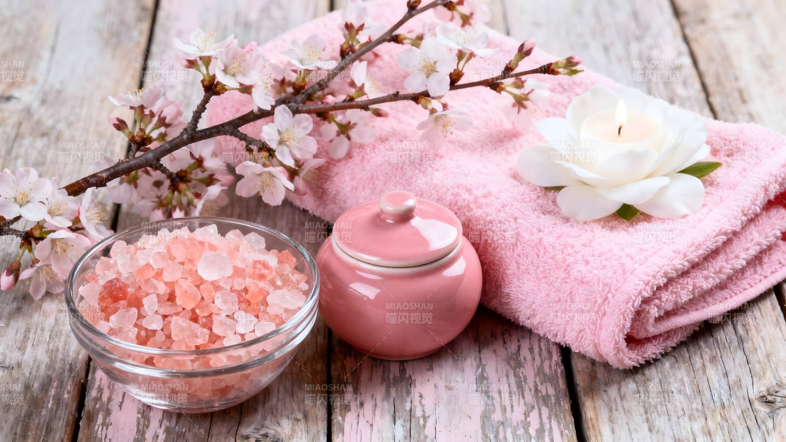樱花香氛浴盐图片