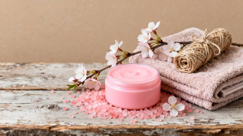 樱花香氛护肤礼盒图片