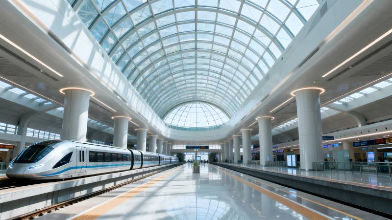 现代高铁站台图片