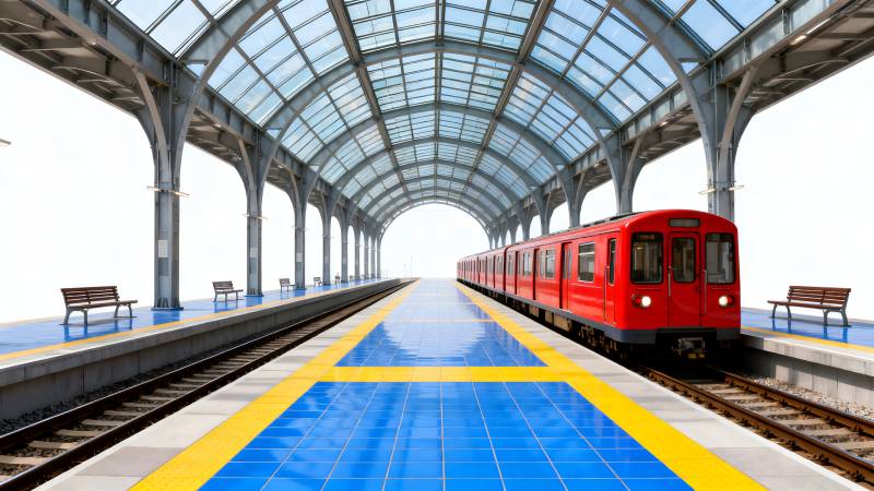 现代地铁站台图片