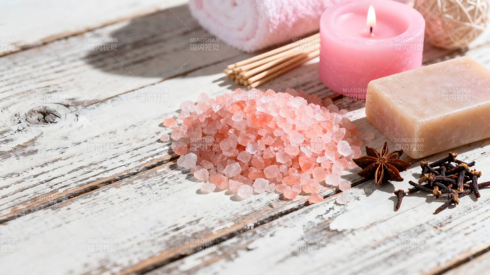 香薰盐浴静谧时光图片