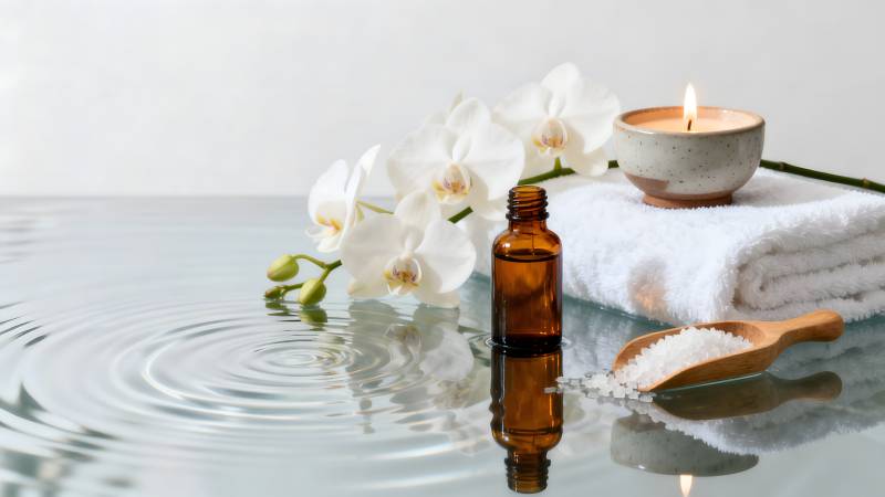 静谧水疗时光图片