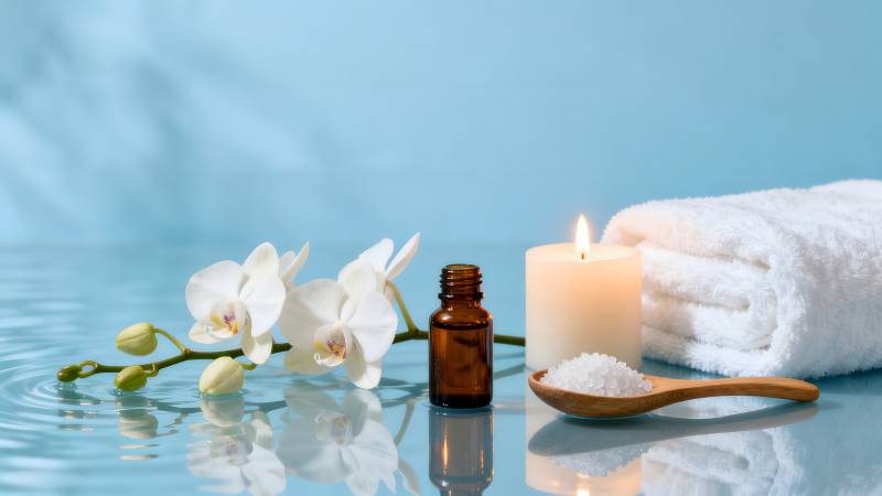 静谧水疗时光图片