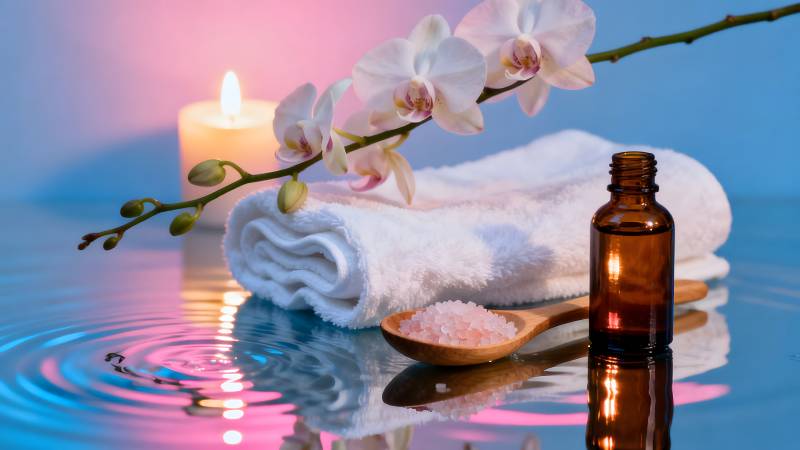 静谧水疗时光图片