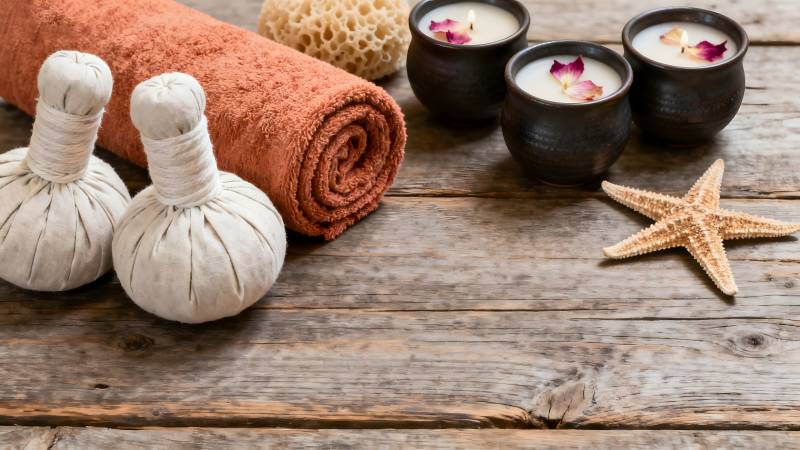 温泉疗养静谧时光图片