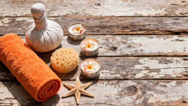 温泉疗养用品图片