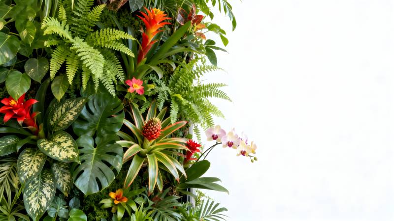 绿植墙花艺展示图片