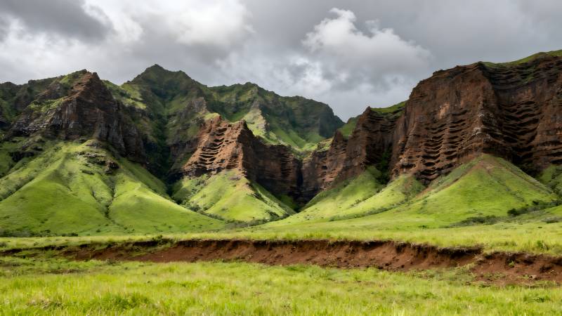 青山绿水峡谷景图片