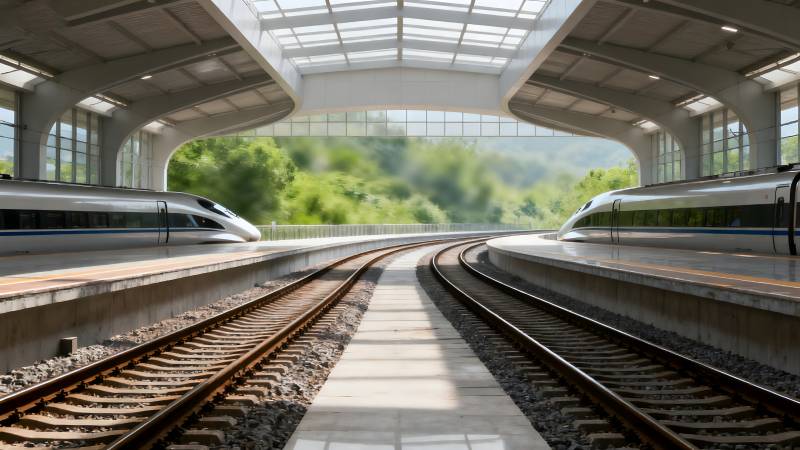 现代高铁站台图片