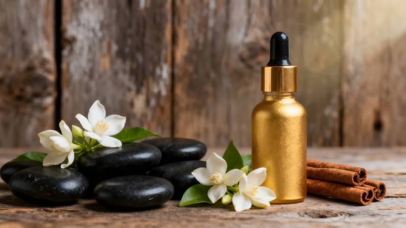 精油静物图图片