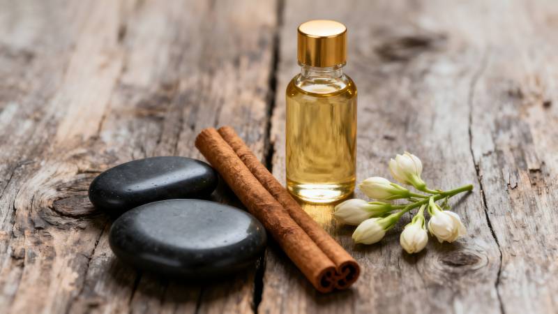 精油与香料静物图片