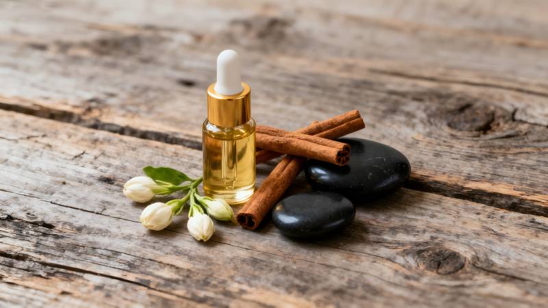 精油与香料静物图片