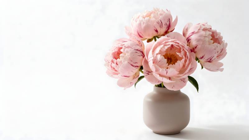 粉花静置 优雅绽放图片