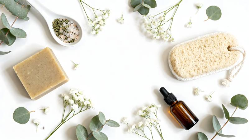 天然护肤套装图片