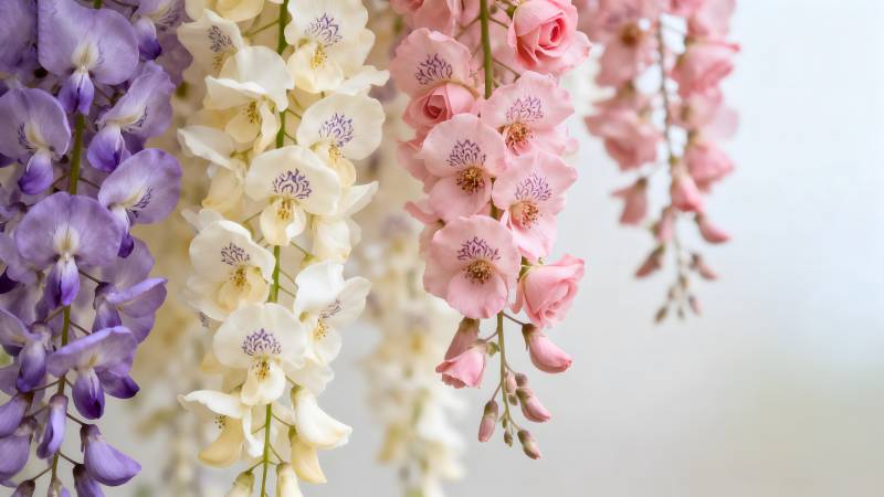 垂花绽放 色彩斑斓图片