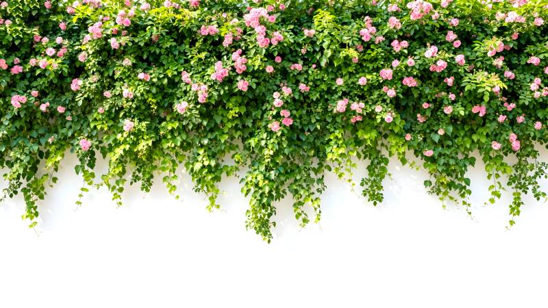 花墙绿意盎然图片