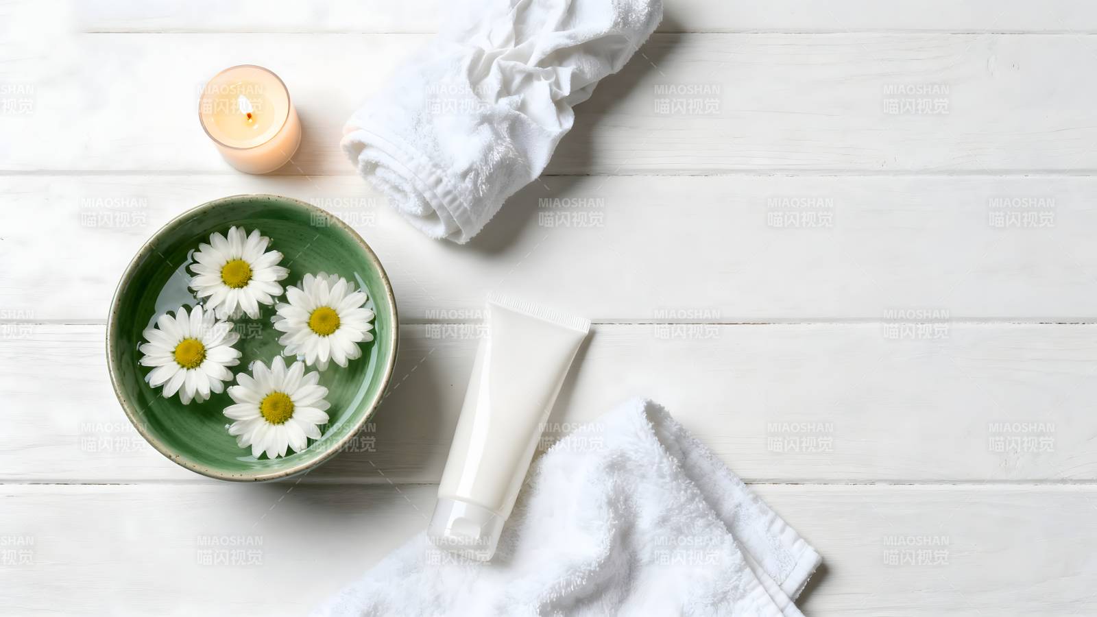 花香沐浴时光图片