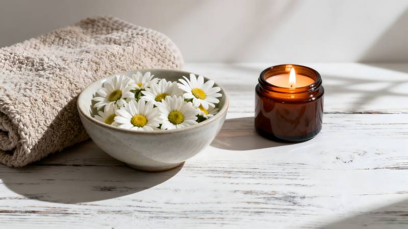 静谧花香时光图片