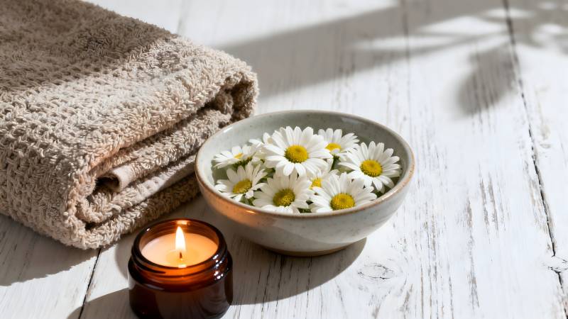 静谧花香时光图片